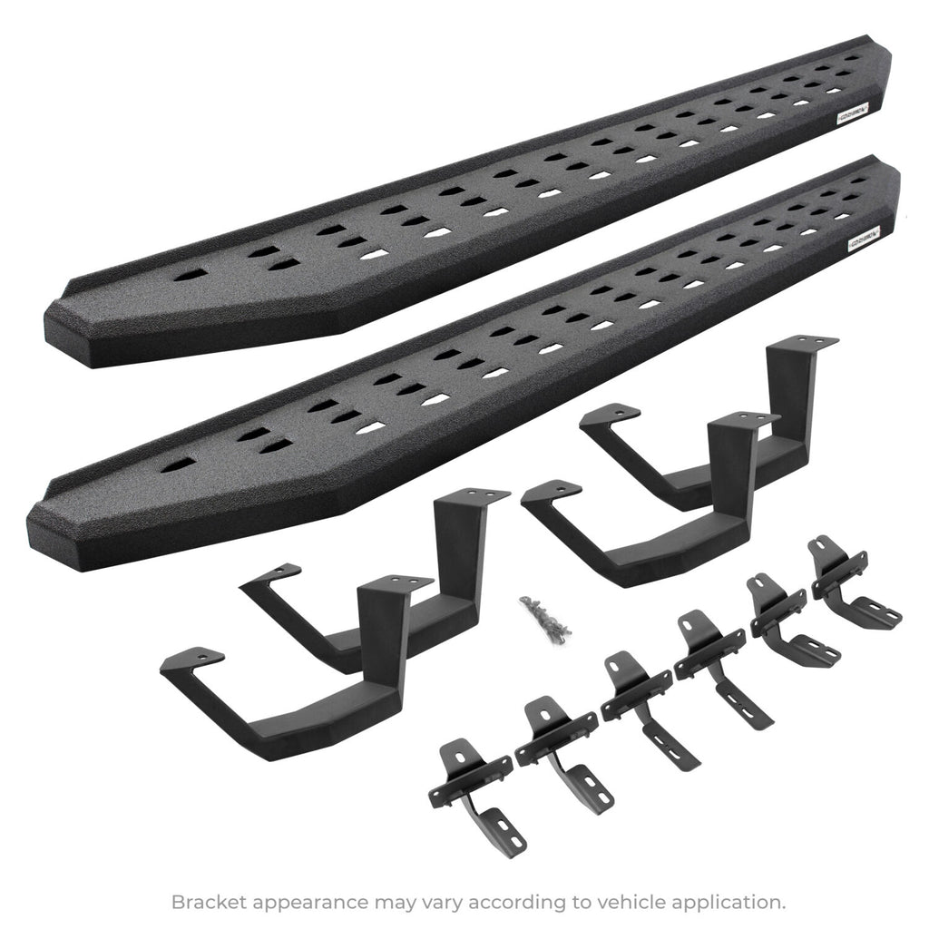 Go Rhino 6941508720T RB20 Running Boards with Mounting Brackets, 2 Pairs Drop Steps Kit for Select Ford F-150