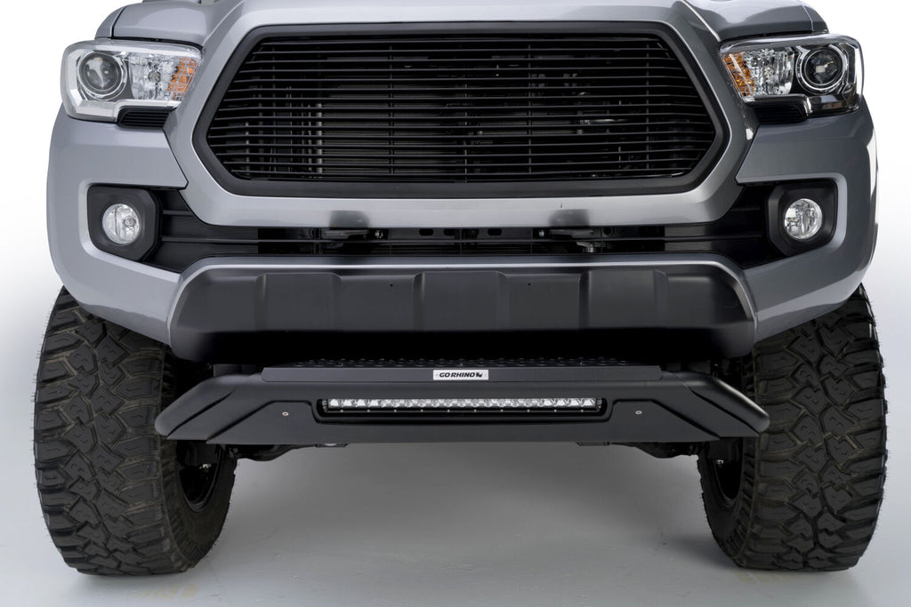Go Rhino 5654620LT RC3 LR Skid Plate Bull Bar with Mounting Brackets,Single Row 20" Light Bar Kit for Select Toyota Tacoma