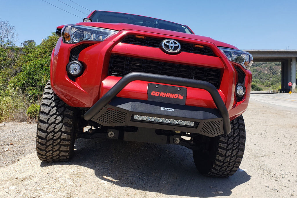 Go Rhino 5456620LT RC4 LR Bull Bar with Mounting Brackets, Single Row 20" Light Bar Kit for Select Toyota 4Runner