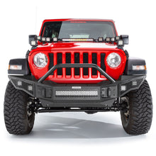 Load image into Gallery viewer, Go Rhino 331201T Rockline Winch-Ready Full Width Bumper With Overrider For Jeep for Select Jeep Gladiator, Jeep Wrangler, Jeep Wrangler JK