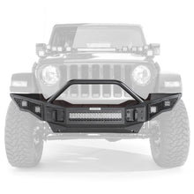 Load image into Gallery viewer, Go Rhino 331201T Rockline Winch-Ready Full Width Bumper With Overrider For Jeep for Select Jeep Gladiator, Jeep Wrangler, Jeep Wrangler JK