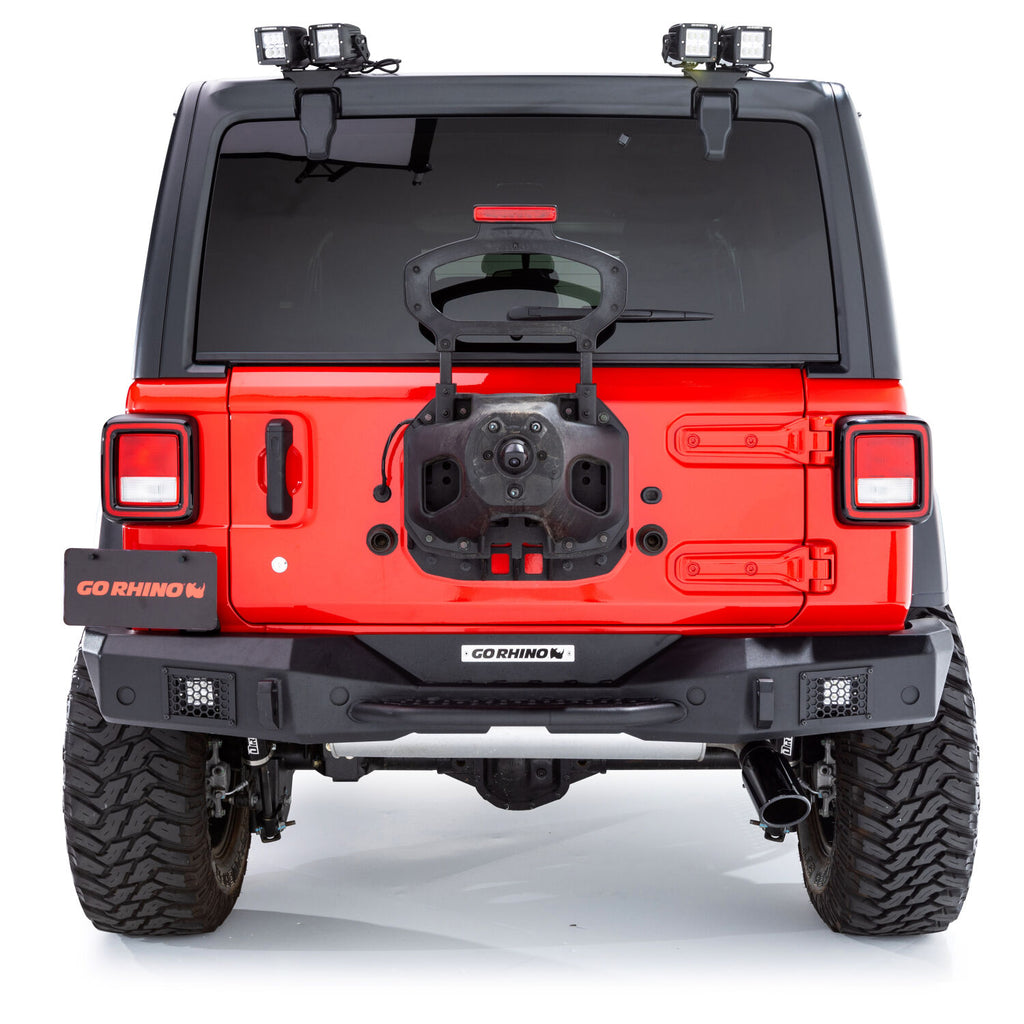 Go Rhino 371200T Rockline Rear Full Width Bumper for Jeep JL & JLU for Select Jeep Wrangler
