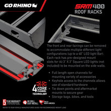 Load image into Gallery viewer, Go Rhino 5934068T SRM400 68" Long x 52" Wide Fabricated Customizable Steel Basket Roof Rack