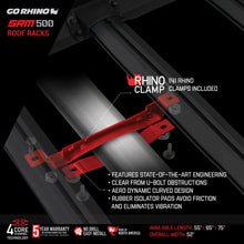 Load image into Gallery viewer, Go Rhino 5935075T SRM500 75" Long x 52" Wide Flat Platform Roof Rack
