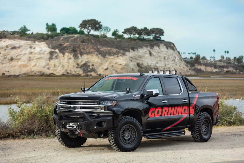 Go Rhino 911610T Sport Bar 2.0 with Power Actuated Retractable Light Mount for Select Chevrolet Silverado 1500, Chevrolet Silverado LTD, GMC Sierra 1500, GMC Sierra Limited