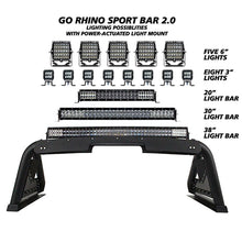 Load image into Gallery viewer, Go Rhino 911620T Sport Bar 2.0 with Power Actuated Retractable Light Mount for Select Toyota Tundra