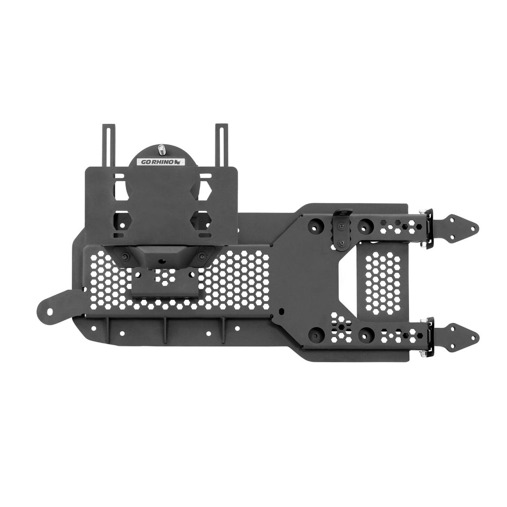 Go Rhino 27137T Rockline Low Profile Body Mount Tire Carrier For Jeep for Select Jeep Wrangler