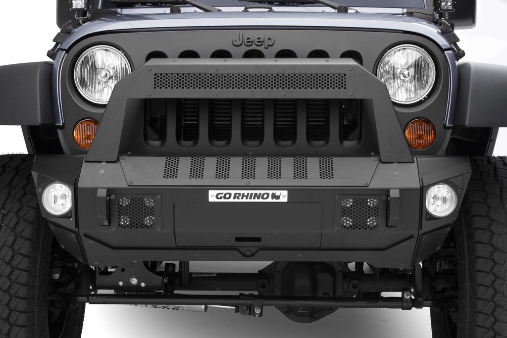Go Rhino 25101T Trailline 10 - Light Mount Bar For Jeep for Select Ford Bronco, Jeep Gladiator, Jeep Wrangler, Jeep Wrangler JK