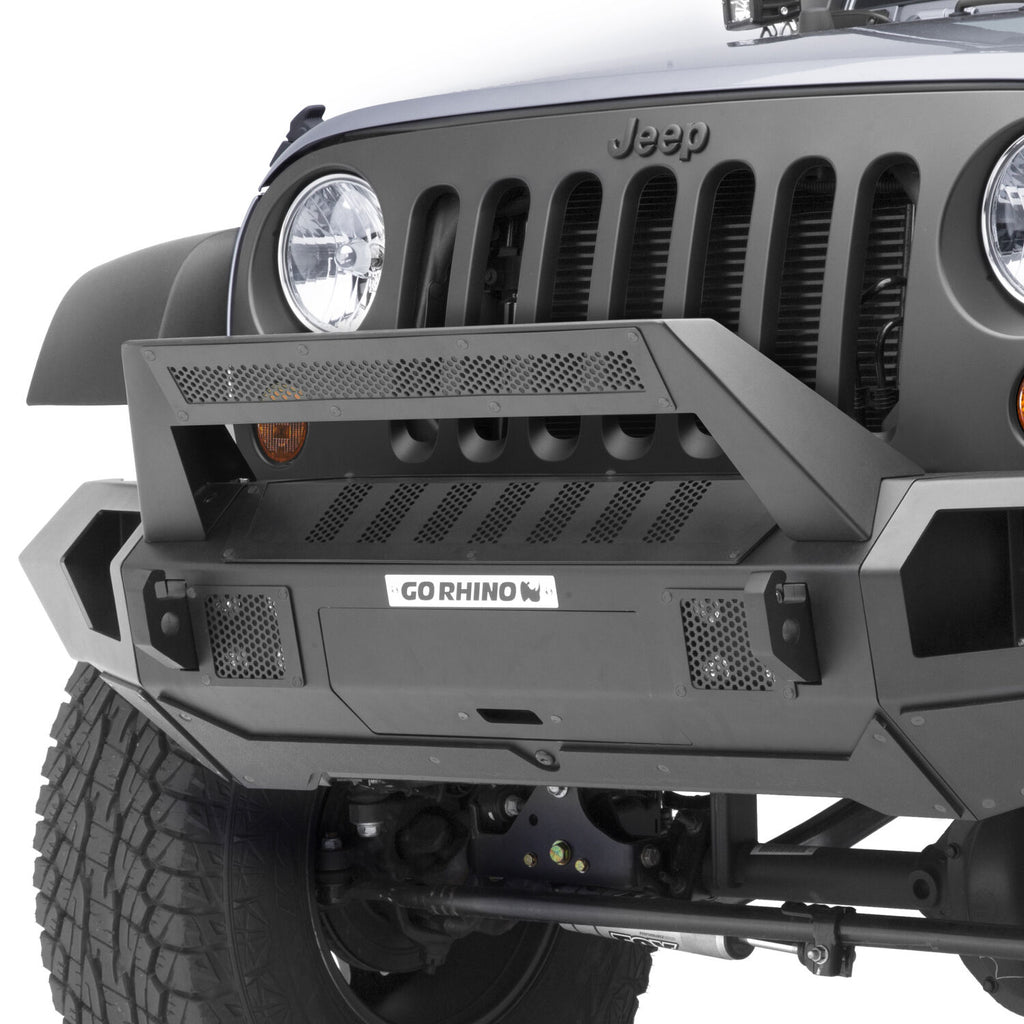 Go Rhino 25102T Trailline 20 - Light Mount Bar For Jeep for Select Ford Bronco, Jeep Gladiator, Jeep Wrangler, Jeep Wrangler JK