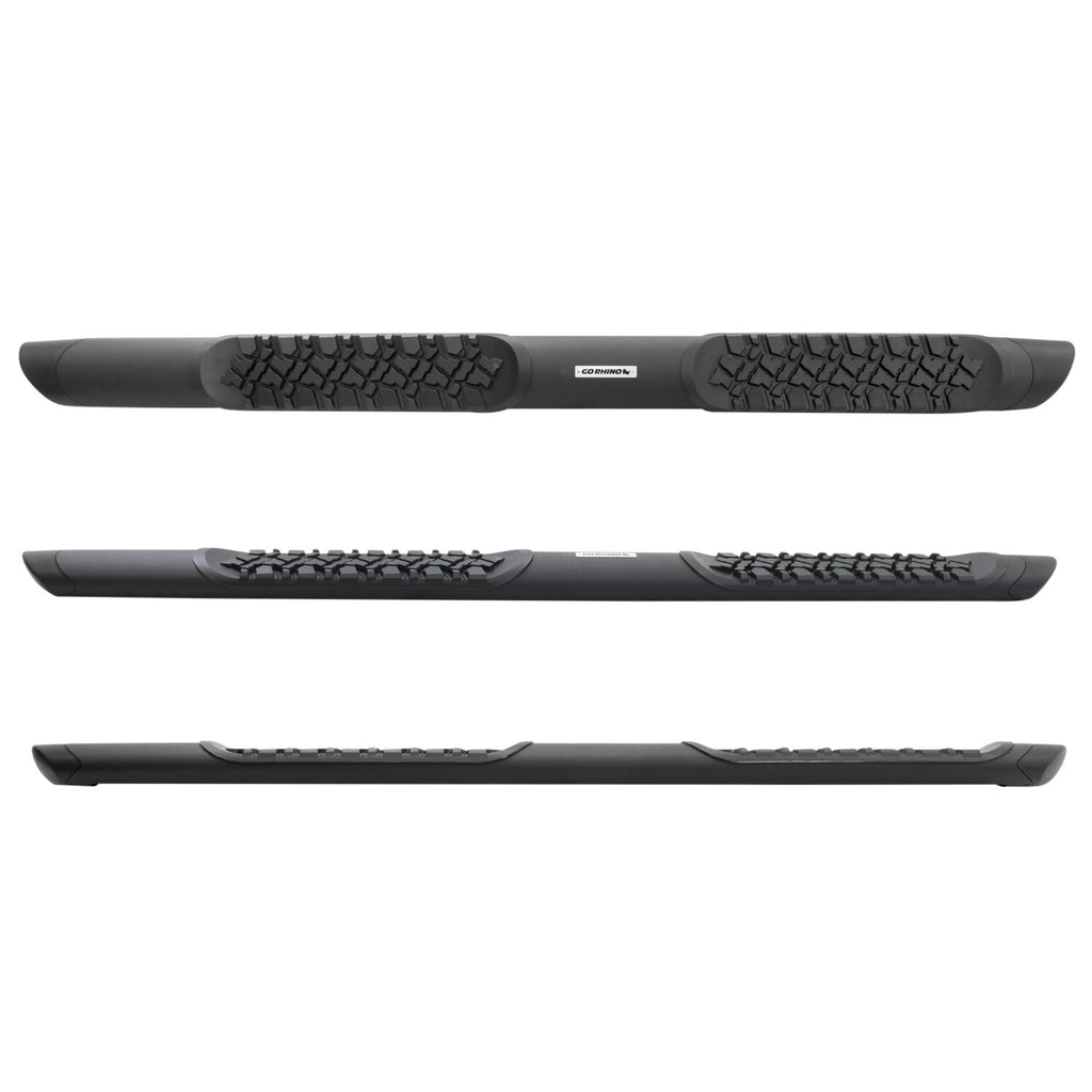 Go Rhino V3412974T V-Series V3 Aluminum Side Steps and Mounting Bracket Kit for Select Ford Bronco