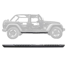 Load image into Gallery viewer, Go Rhino V3450674T V-Series V3 Aluminum Side Steps and Mounting Brackets Kit - Textured Black for Select Jeep Wrangler