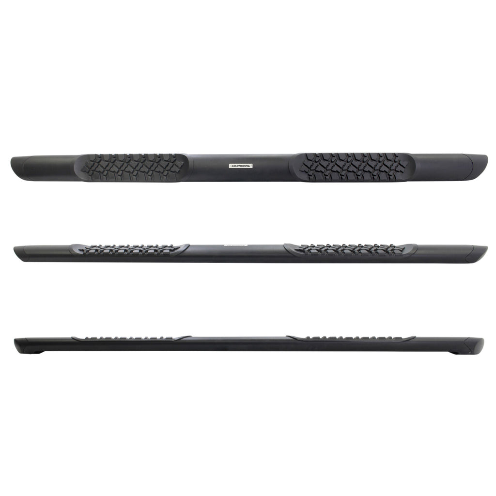 Go Rhino V3429980T V-Series V3 Aluminum Side Steps and Mounting Brackets Kit - Textured Black for Select Ram 1500, Ram Classic