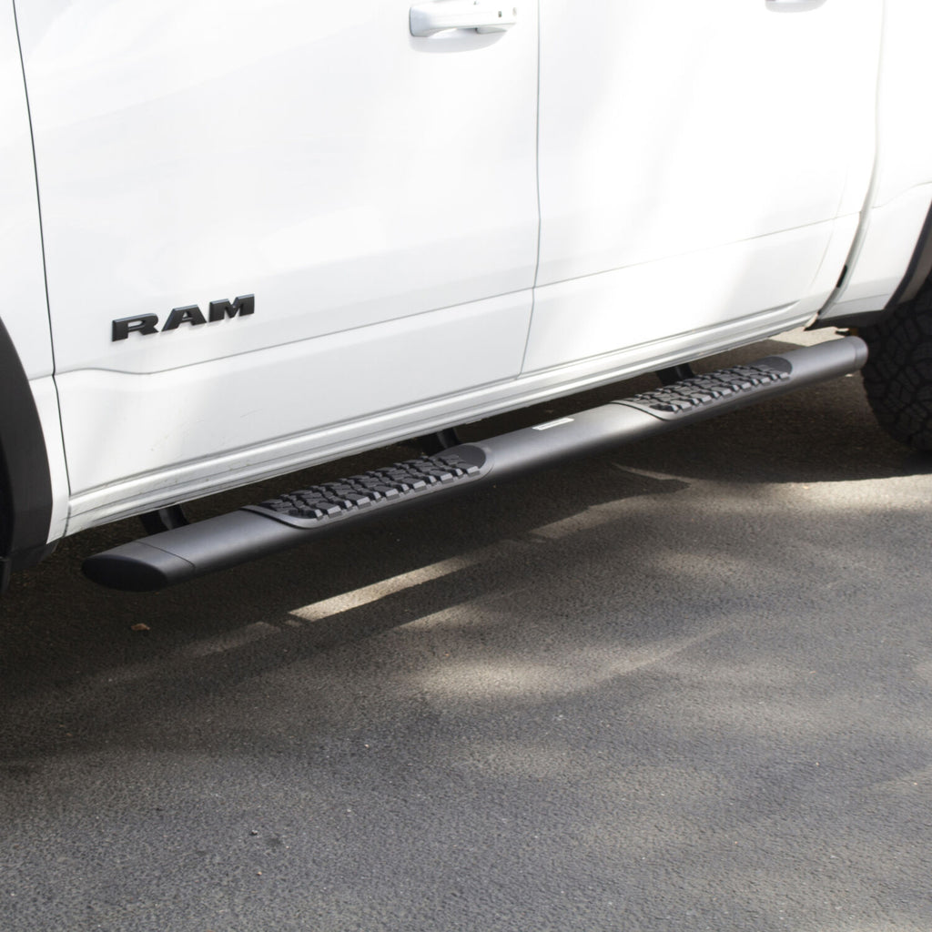 Go Rhino V3430687T V-Series V3 Aluminum Side Steps and Mounting Brackets Kit - Textured Black for Select Ram