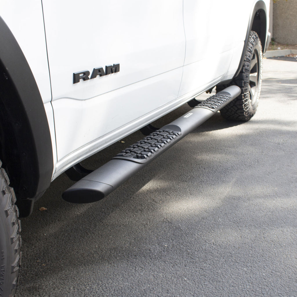 Go Rhino V3439980T V-Series V3 Aluminum Side Steps and Mounting Brackets Kit - Textured Black for Select Ram