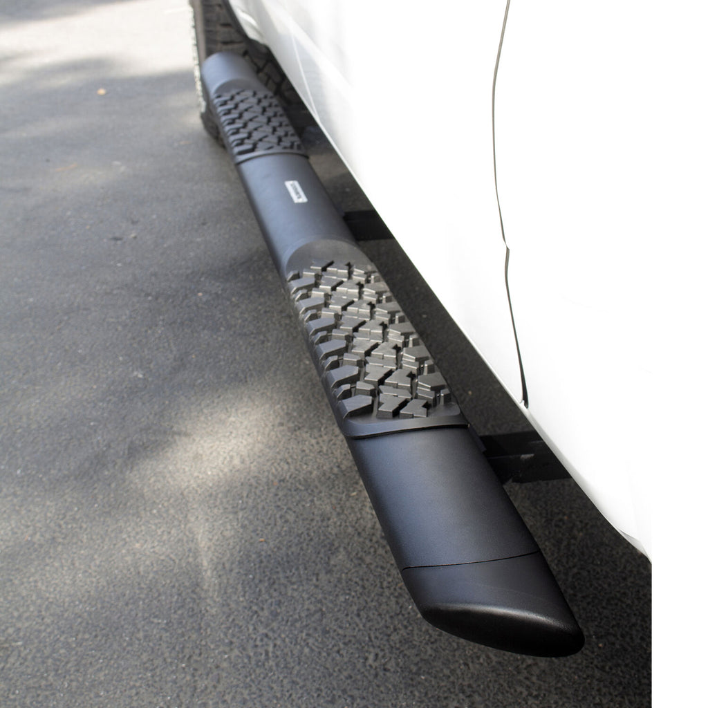 Go Rhino V3404787T V-Series V3 Aluminum Side Steps and Mounting Brackets Kit - Textured Black for Select Chevrolet Silverado 1500, Chevrolet Silverado HD, Chevrolet Silverado HD, GMC Sierra 1500, GMC Sierra HD, GMC Sierra HD