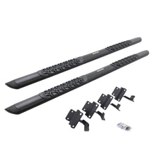 Load image into Gallery viewer, Go Rhino V3417780T V-Series V3 Aluminum Side Steps and Mounting Brackets Kit - Textured Black for Select Ford F-150, Ford F-250 Super Duty, Ford F-350 Super Duty