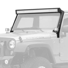Load image into Gallery viewer, Go Rhino 731500T WLF Windshield Light Frame for Jeep JK - Fits 50" Light Bar for Select Jeep Wrangler, Jeep Wrangler JK