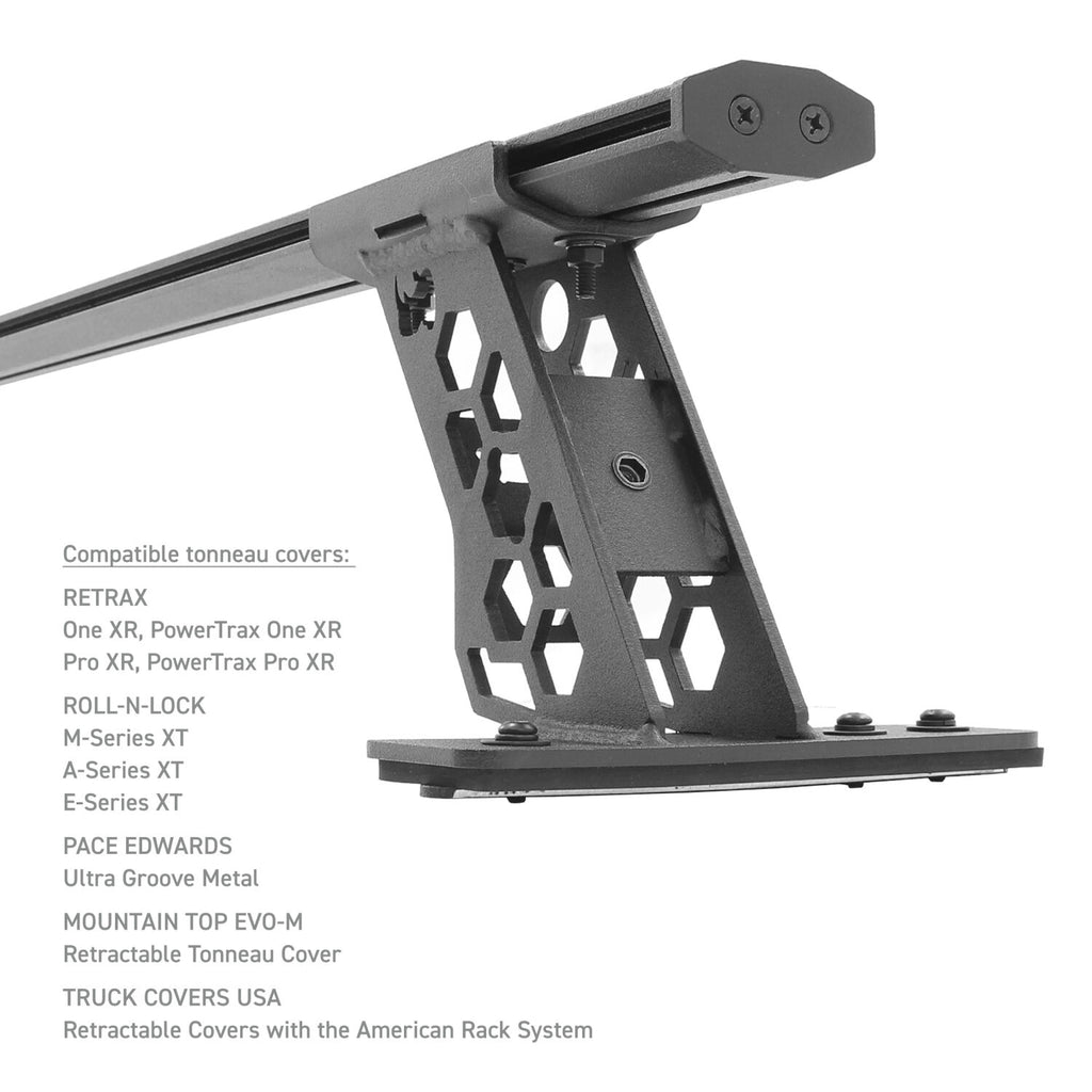 Go Rhino 5935015T XRS Cross Bars - Bed Rail Kit for Full/Mid Sized Trucks W/Tonneau Cover T-Tracks for Select Chevrolet Colorado, Chevrolet Silverado 1500, Chevrolet Silverado LTD, Chevrolet Silverado HD, Chevrolet Silverado HD, Ford F-150, Ford F-250