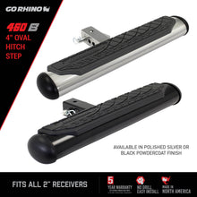 Load image into Gallery viewer, Go Rhino 460B 4" Oval Hitch Step - Black