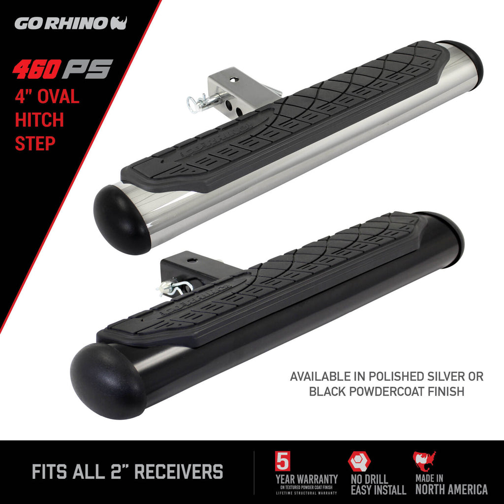 Go Rhino 460PS 4" Oval Hitch Step