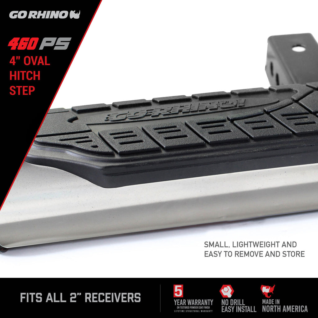 Go Rhino 460PS 4" Oval Hitch Step