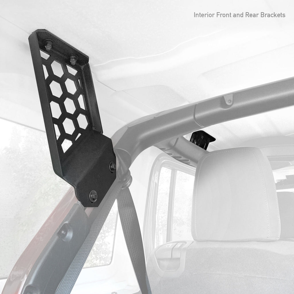 Go Rhino 5910012T SRM Roll Bar Mounting Kit - Jeep JLU Mount for Select Jeep Wrangler
