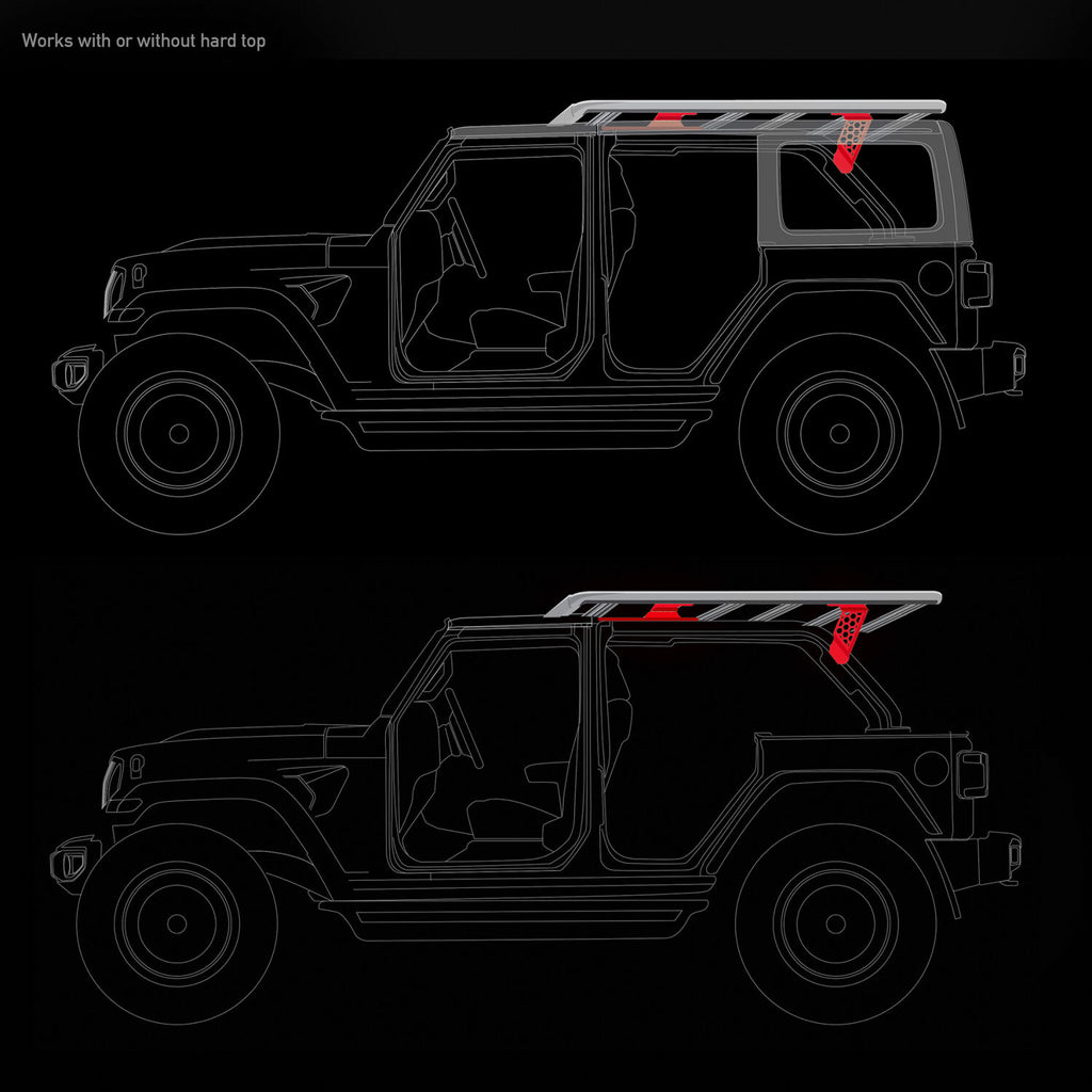 Go Rhino 5910012T SRM Roll Bar Mounting Kit - Jeep JLU Mount for Select Jeep Wrangler