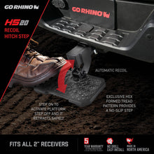 Load image into Gallery viewer, Go Rhino HS2012T HS-20 Recoil Hitch Step