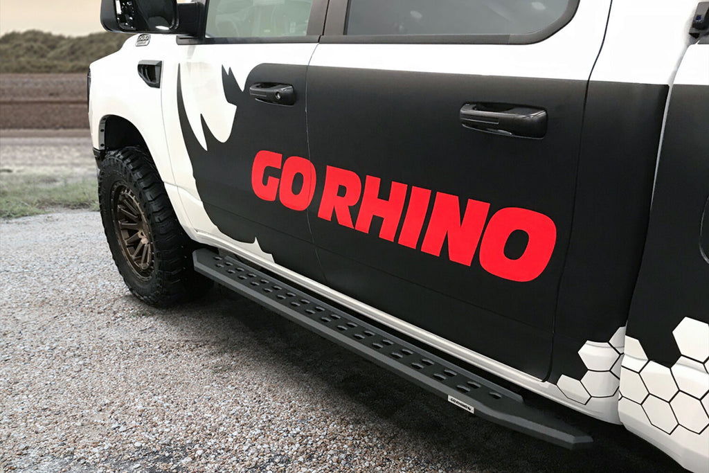 Go Rhino 69430687SPC RB20 Slim Line Running Boards with Mounting Brackets Kit for Select Ram