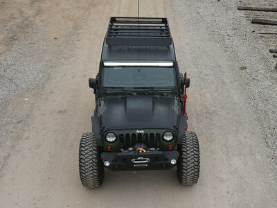 Go Rhino 5934068T SRM400 68" Long x 52" Wide Fabricated Customizable Steel Basket Roof Rack