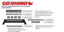 Load image into Gallery viewer, Go Rhino 26573T BR Light Mount Bar for Select Chevrolet Colorado, Chevrolet Silverado 1500, Chevrolet Silverado LD, Chevrolet Silverado LTD, Ford F-150, GMC Sierra 1500, GMC Sierra Limited, Ram 1500, Ram Classic