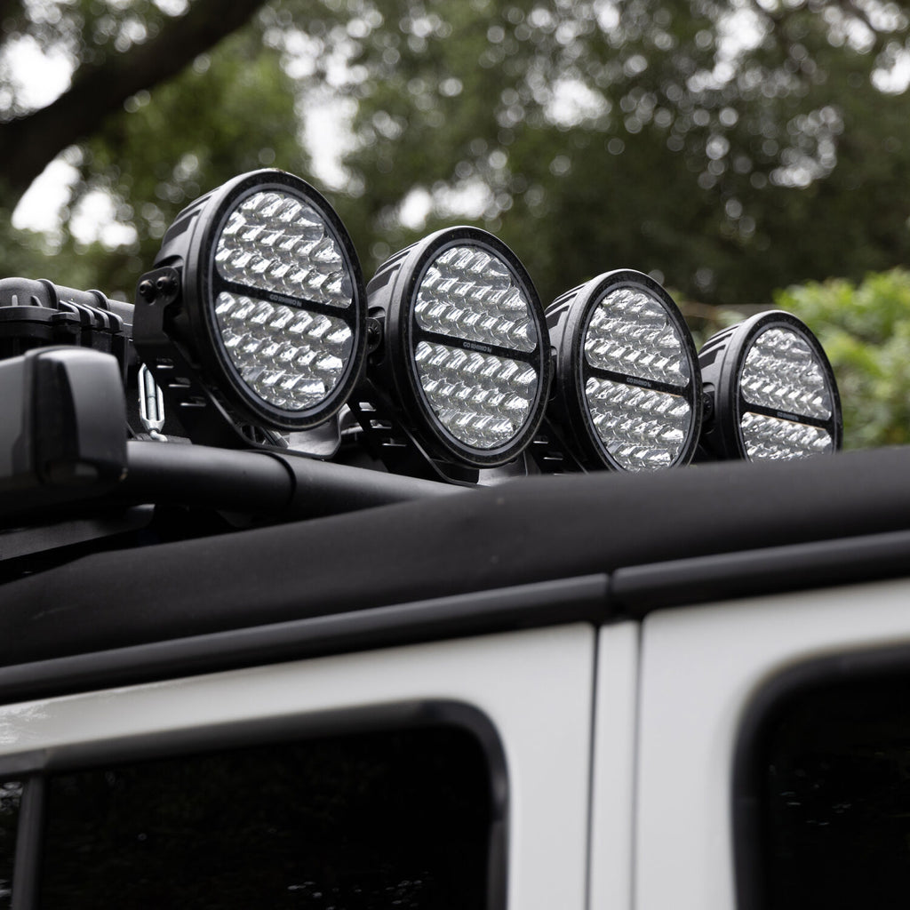 Go Rhino 751700911SRS Blackout Series - MAXROUND 9" Round LED Spot Light w/Daytime Running Lights for Select Chevrolet Suburban, Chevrolet Tahoe