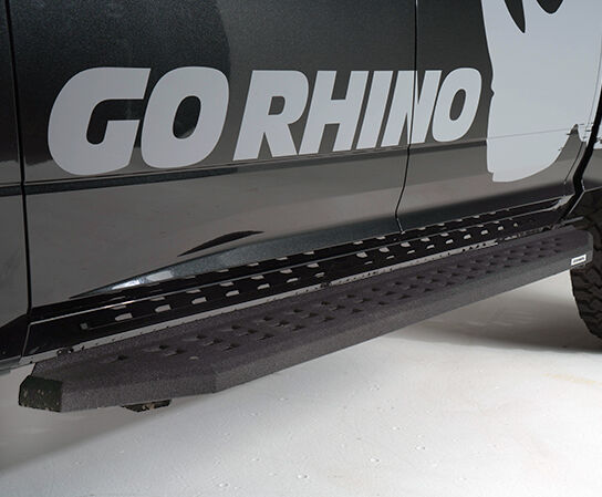Go Rhino 69417680T RB20 Running Boards with Mounting Brackets Kit for Select Ford F-250 Super Duty, Ford F-350 Super Duty