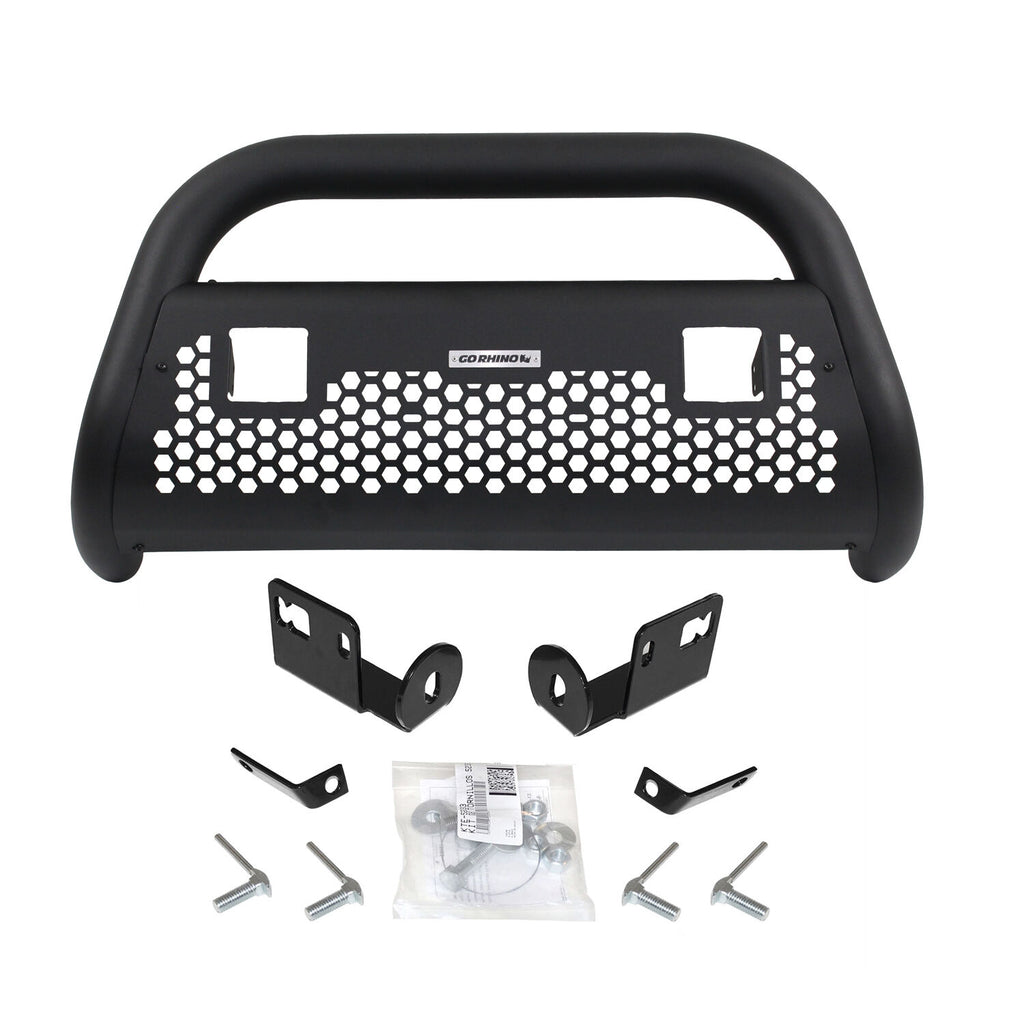 Go Rhino 55632LT RC2 Bull Bar with Mounting Brackets and Two 3" Cube Lights Kit for Select Dodge Ram 1500, Dodge Ram 2500, Dodge Ram