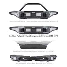 Load image into Gallery viewer, Go Rhino 331400T Rockline Winch-Ready Front Full Width Bumper For Ford Bronco for Select Ford Bronco