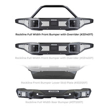 Load image into Gallery viewer, Go Rhino 331401T Rockline Winch-Ready Front Full Width Bumper With Overrider For Ford Bronco for Select Ford Bronco