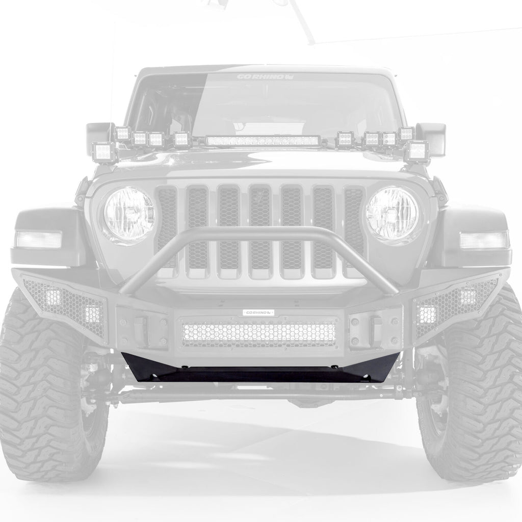Go Rhino 332100T Rockline Front Bumper Lower Skid Plate For Jeep JL/JLU/JT for Select Jeep Gladiator, Jeep Wrangler