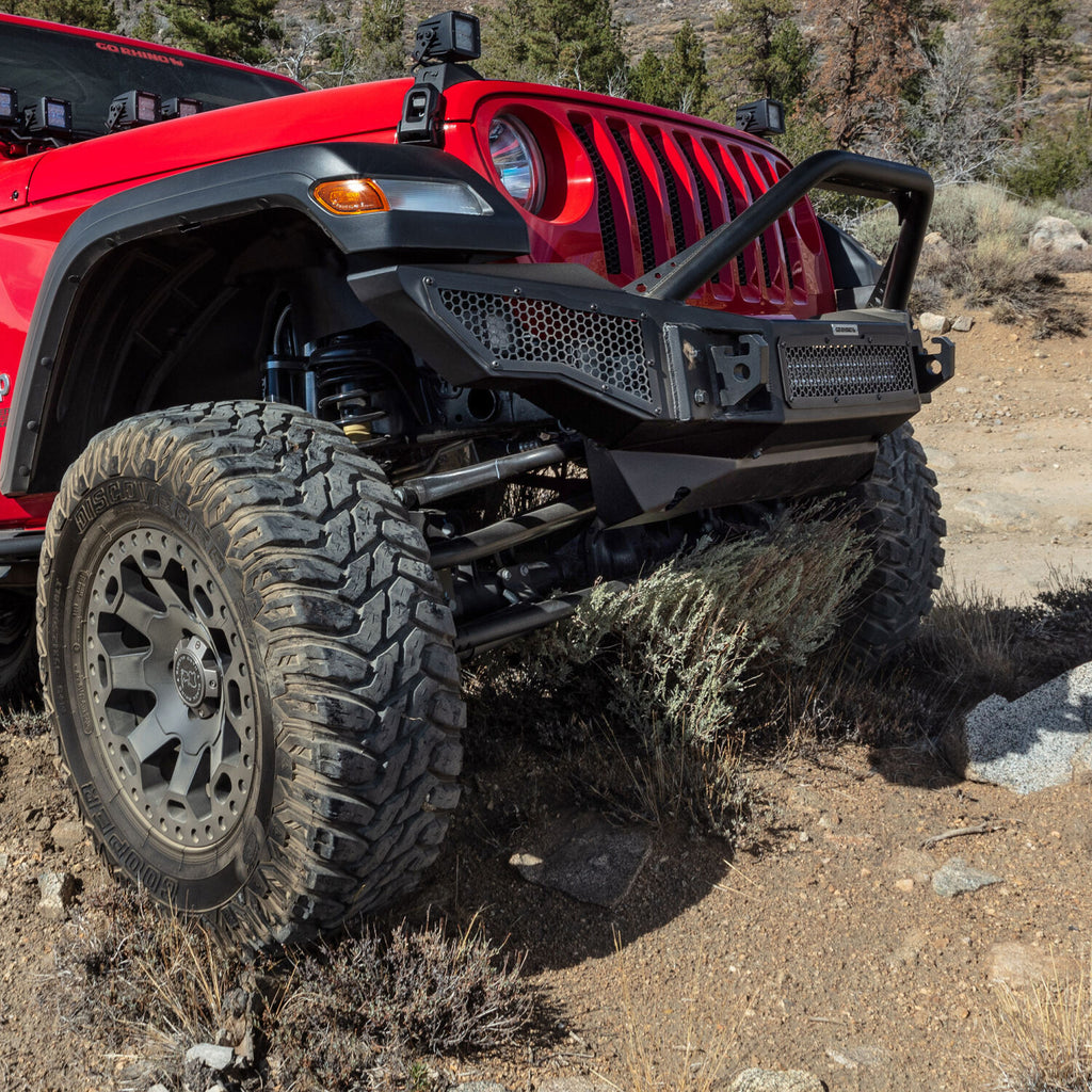 Go Rhino 332100T Rockline Front Bumper Lower Skid Plate For Jeep JL/JLU/JT for Select Jeep Gladiator, Jeep Wrangler