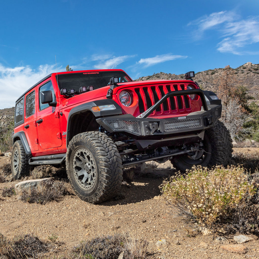 Go Rhino 332100T Rockline Front Bumper Lower Skid Plate For Jeep JL/JLU/JT for Select Jeep Gladiator, Jeep Wrangler