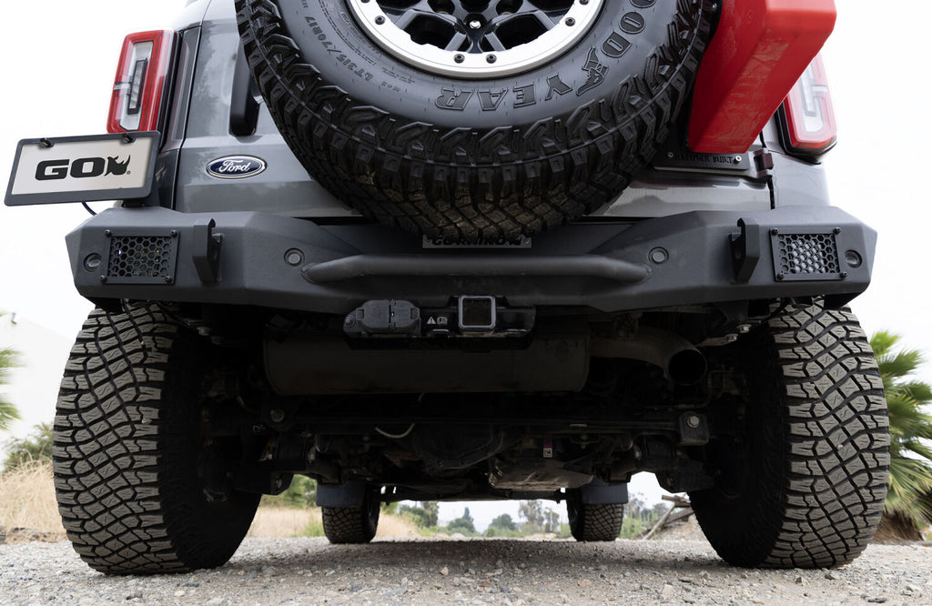Go Rhino 371400T Rockline Rear Full Width Bumper for Ford Bronco for Select Ford Bronco