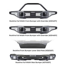 Load image into Gallery viewer, Go Rhino 371200T Rockline Rear Full Width Bumper for Jeep JL &amp; JLU for Select Jeep Wrangler
