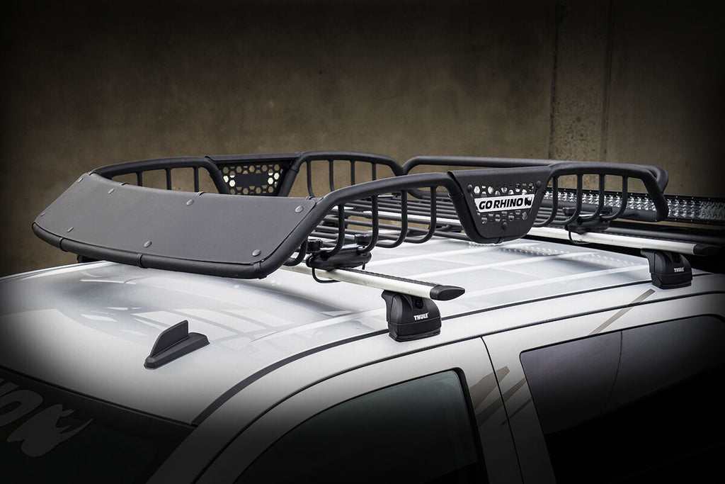 Go Rhino 59015T SR10 Tubular Steel Roof Rack with Black Fairings - 48" Long