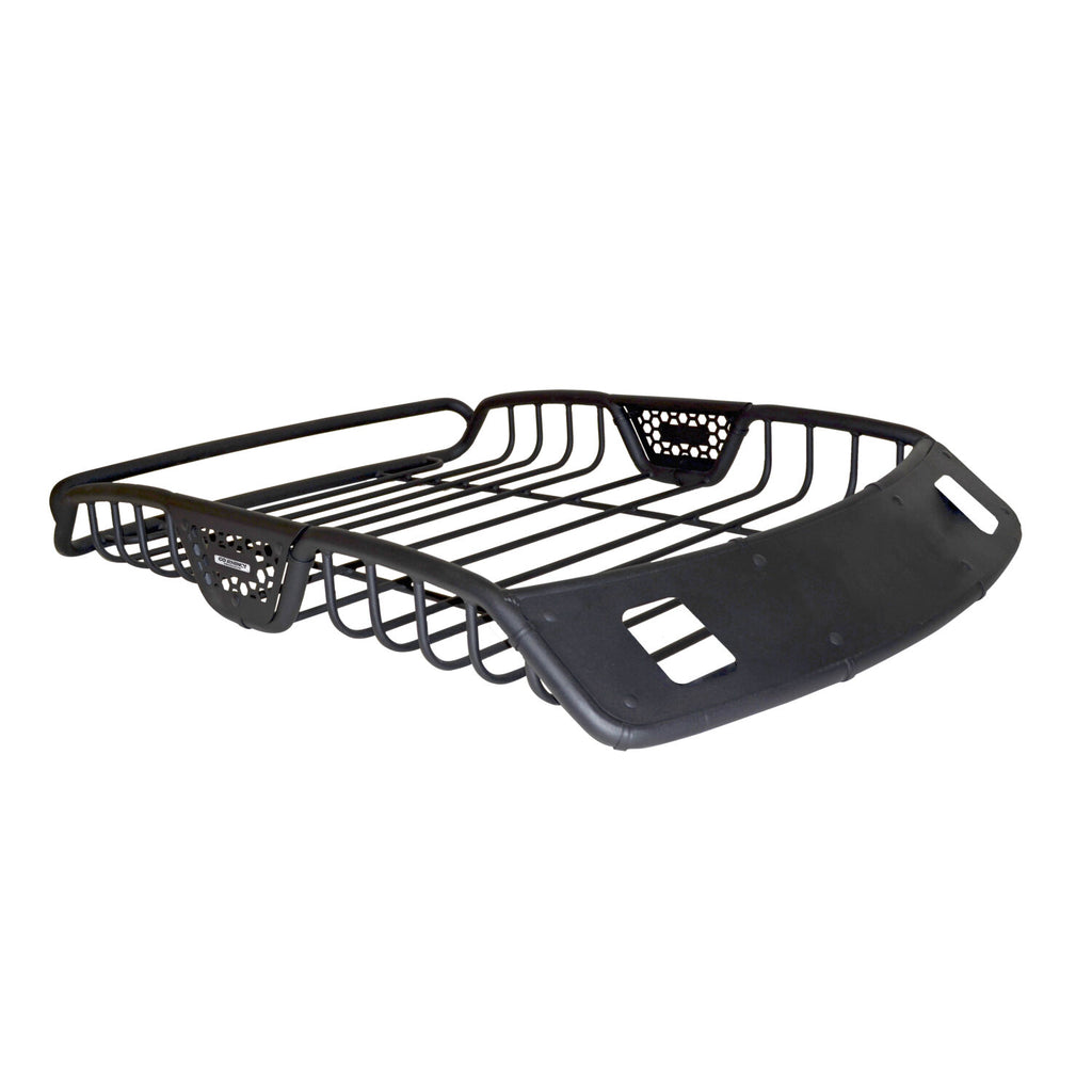 Go Rhino 59025T SR20 Tubular Steel Roof Rack With 2x Light Mount Openings - 48" Long