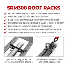 Load image into Gallery viewer, Go Rhino 5933544T SRM300 40" Long x 40" Wide Flat Platform Rack with Quad Overland Rail Kit