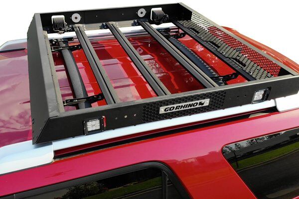 Go Rhino 5934048T SRM400 48" Long x 52" Wide Fabricated Customizable Steel Basket Roof Rack