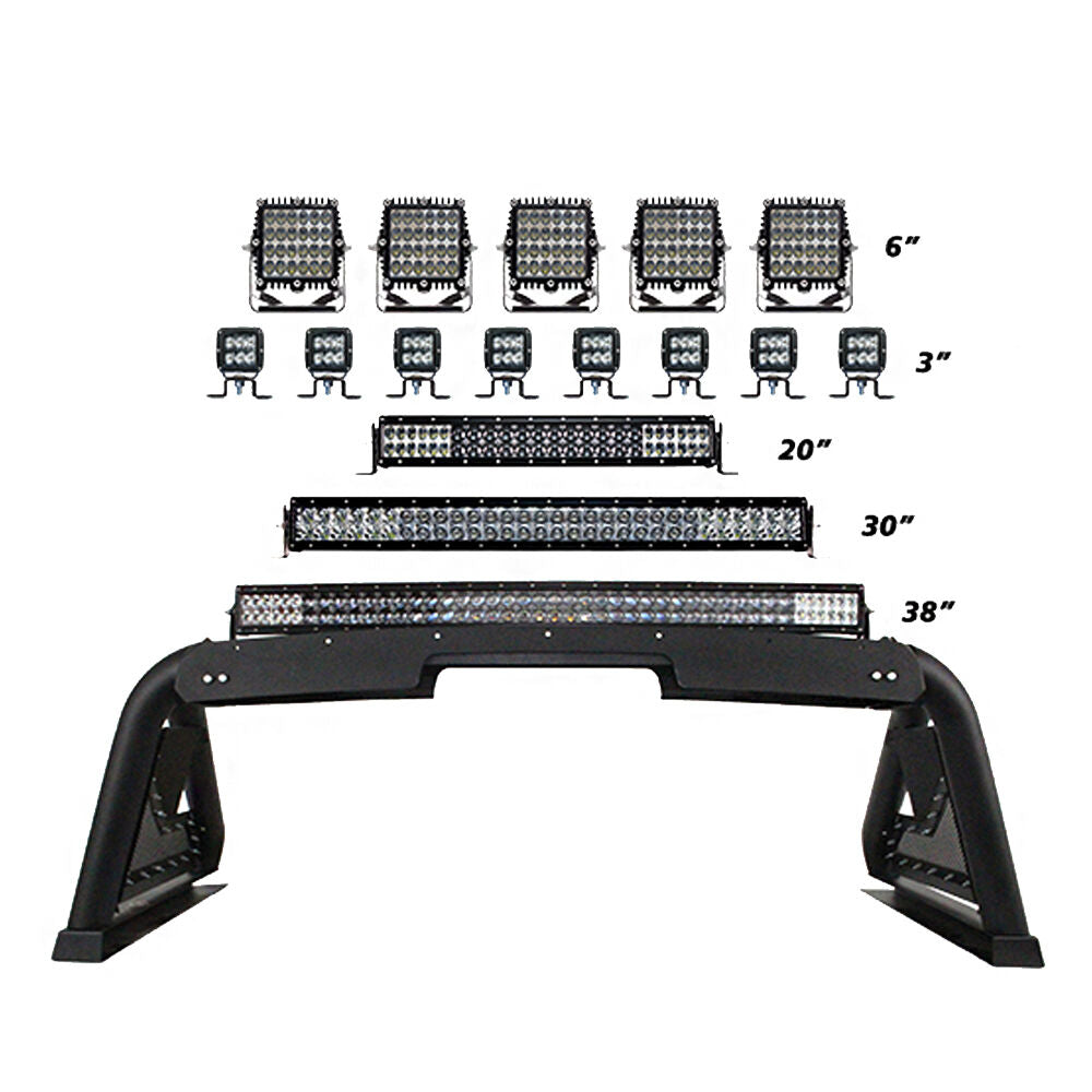 Go Rhino 915600T Sport Bar 2.0 with Power Actuated Retractable Light Mount for Select Chevrolet Colorado, GMC Canyon, Toyota Tacoma