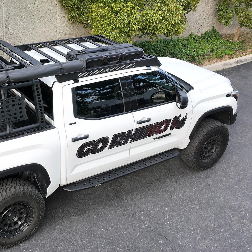 Go Rhino 5933180T Ceros Low Profile Roof Rack - CrewMax Cab Only for Select Toyota Tundra