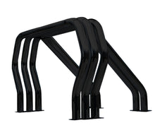 Load image into Gallery viewer, Go Rhino 9809560TDB Bed Bars Complete Kit - Triple Bar/Double Kicker (Between wheel wells) - Black for Select Ford F-150