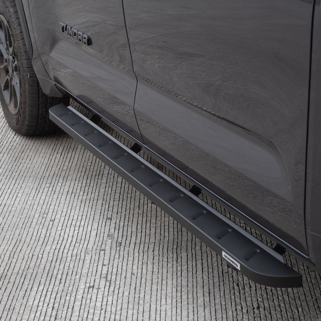 Go Rhino 63443687SPC RB10 Slim Line Running Boards with Mounting Brackets Kit- Crew Max for Select Toyota Tundra