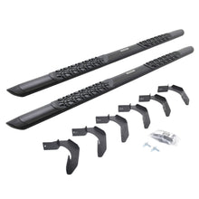 Load image into Gallery viewer, Go Rhino V3434680T V-Series V3 Aluminum Side Steps and Mounting Brackets Kit - Textured Black for Select Nissan Frontier